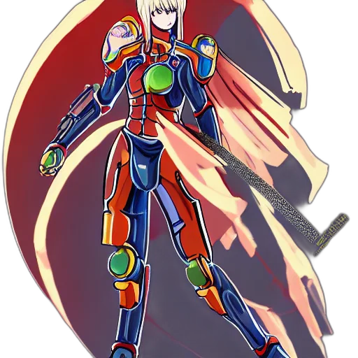 robot, staff, weapon, concept art, anime, comic book art, cartoon, outer space transparent PNG cut-out