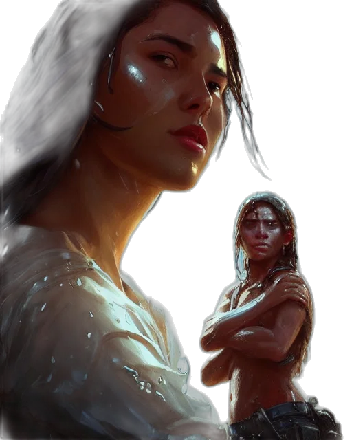 concept art, fantasy art, comic book art, photorealistic transparent PNG cut-out