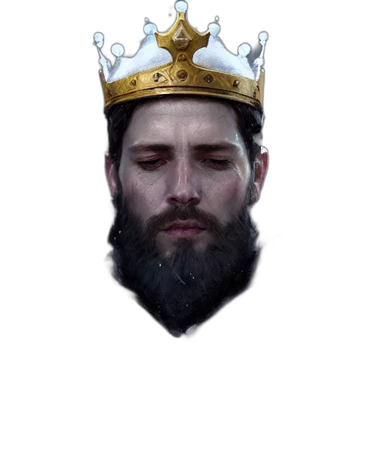 crown, face, hat, photorealistic transparent PNG cut-out