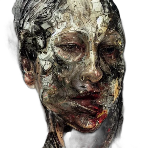 face, mask, robot, photorealistic transparent PNG cut-out