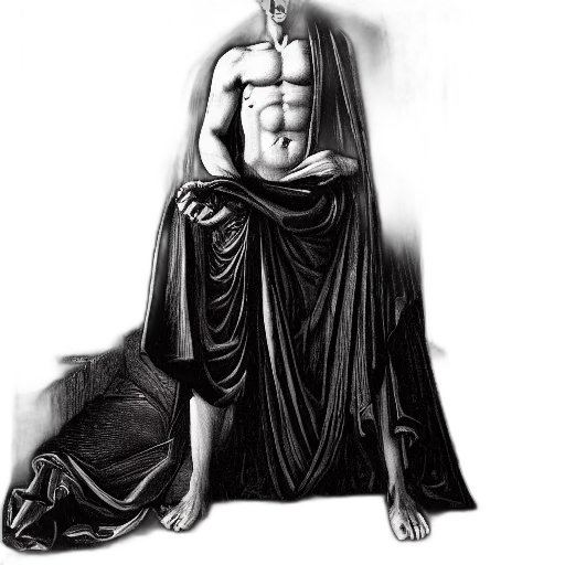 pencil sketch, photorealistic, concept art, fantasy art transparent PNG cut-out