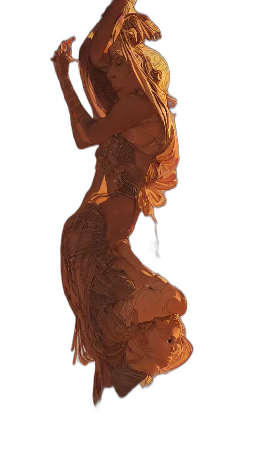 dress, crown, mask, creature transparent PNG cut-out