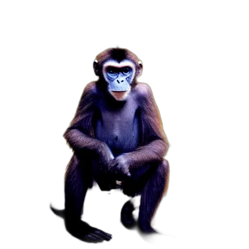 animal, mask, creature, staff, concept art, photorealistic, 3d render, vaporwave transparent PNG cut-out