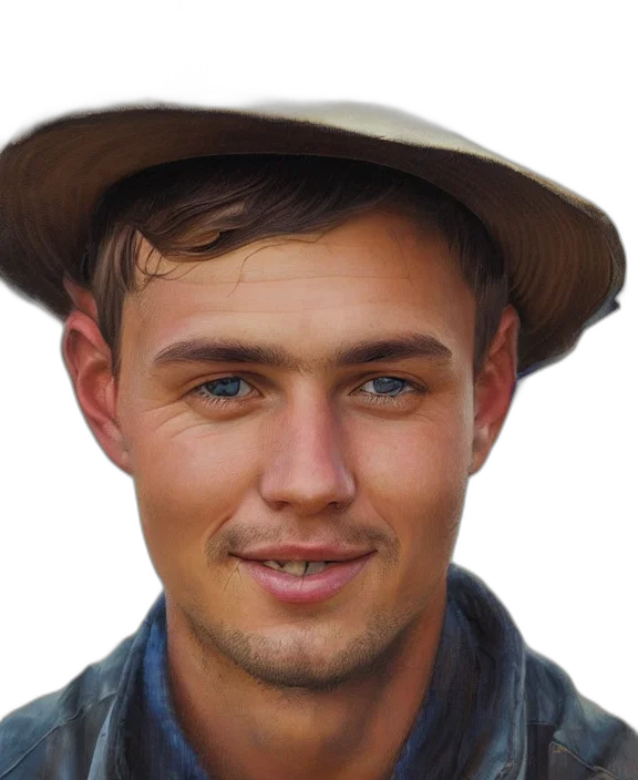 hat, face, staff, animal transparent PNG cut-out