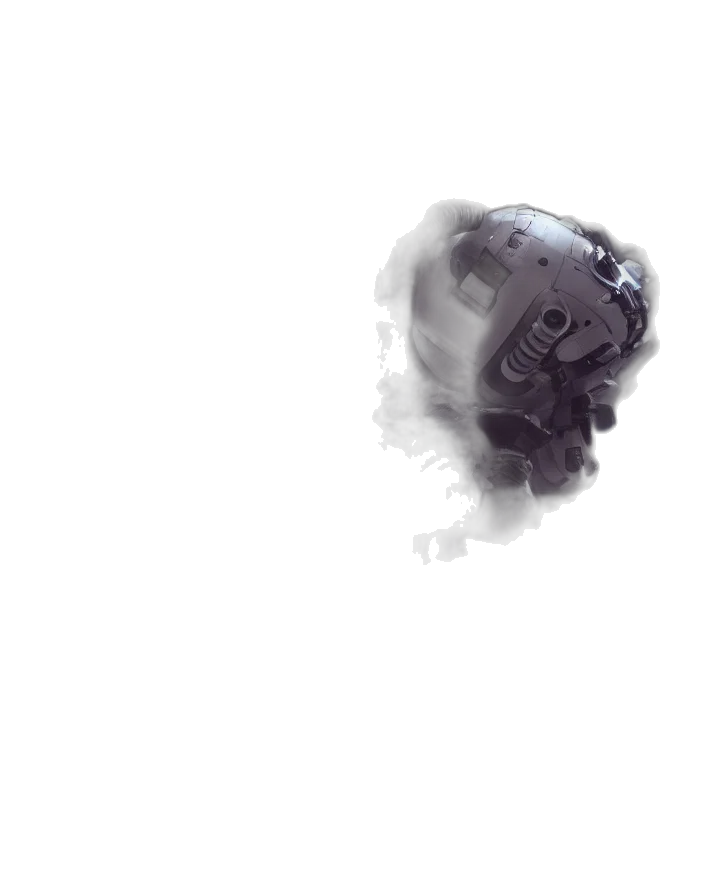 mask, face, robot, hair, concept art, photorealistic, pixel art, 3d render transparent PNG cut-out