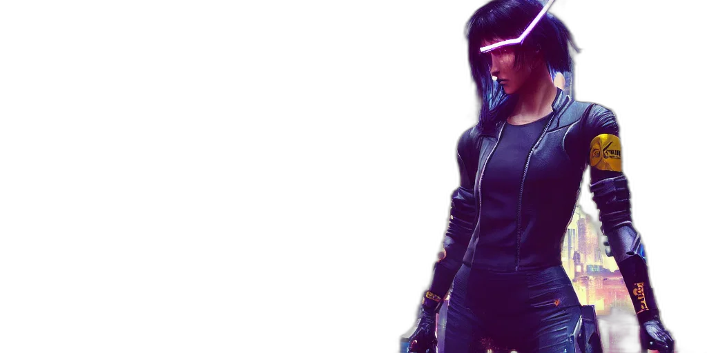 jacket, cyberpunk, concept art, 3d render transparent PNG cut-out