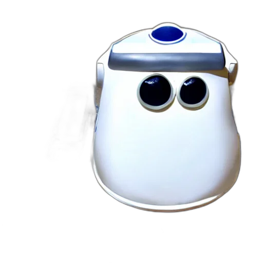 robot, mask, face, staff, 3d render, concept art, photorealistic, real transparent PNG cut-out