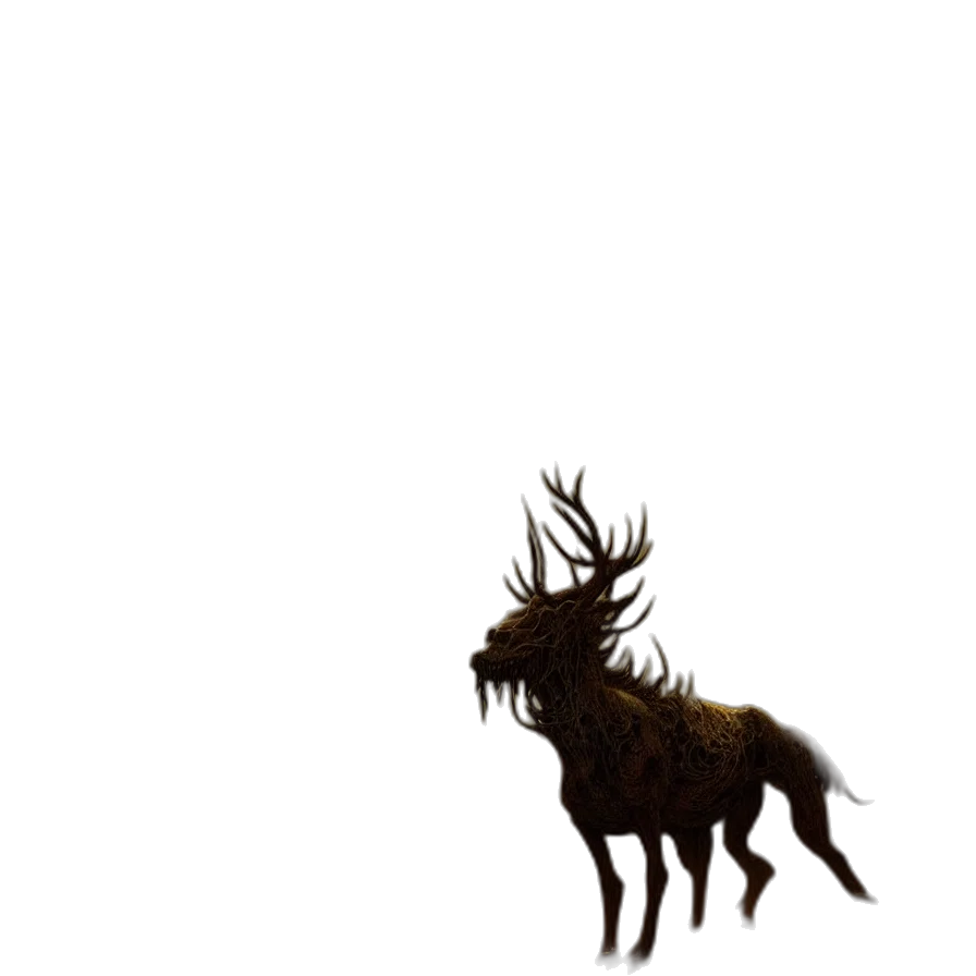 animal, creature, dragon, hair, concept art, 3d render, pixel art, fantasy art transparent PNG cut-out