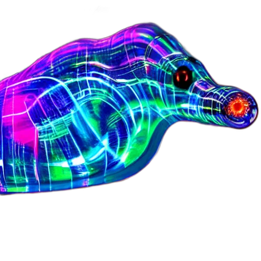 bottle, weapon, cyberpunk, 3d render transparent PNG cut-out