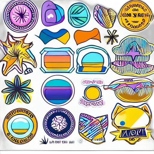 jewelry, concept art, colorful, neon transparent PNG cut-out
