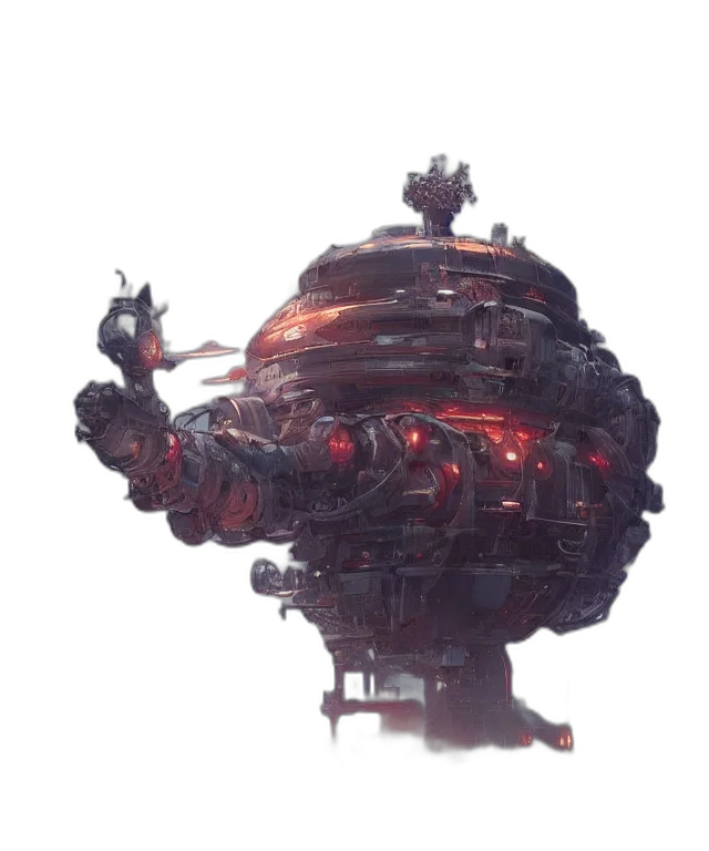 robot, weapon, creature, staff transparent PNG cut-out