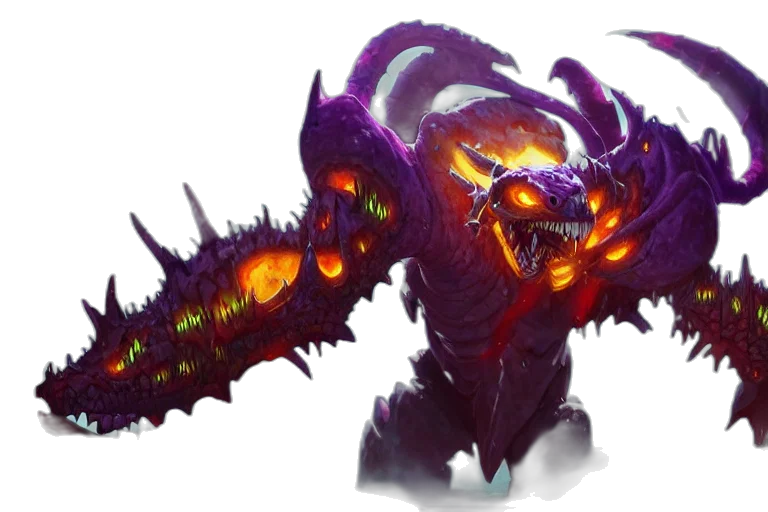 dragon, creature, weapon, staff transparent PNG cut-out