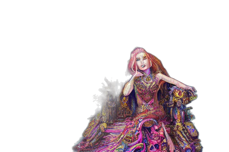 dress, fantasy art, concept art, watercolor transparent PNG cut-out