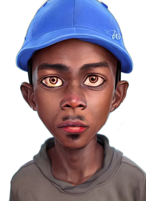 face, mask, hat, creature, photorealistic, concept art, cartoon, 3d render transparent PNG cut-out