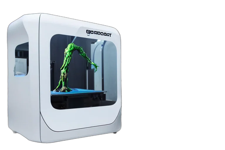 robot, 3d render, giant, printer transparent PNG cut-out