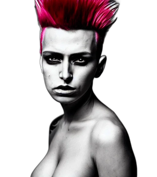 hair, face, creature, photorealistic transparent PNG cut-out