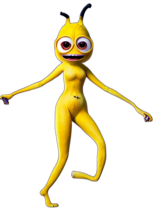 creature, robot, animal, dress, 3d render, concept art, cartoon, full transparent PNG cut-out
