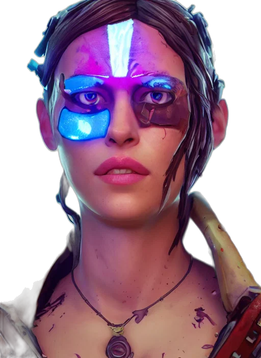 jewelry, face, robot, mask, cyberpunk, concept art, photorealistic, fantasy art transparent PNG cut-out