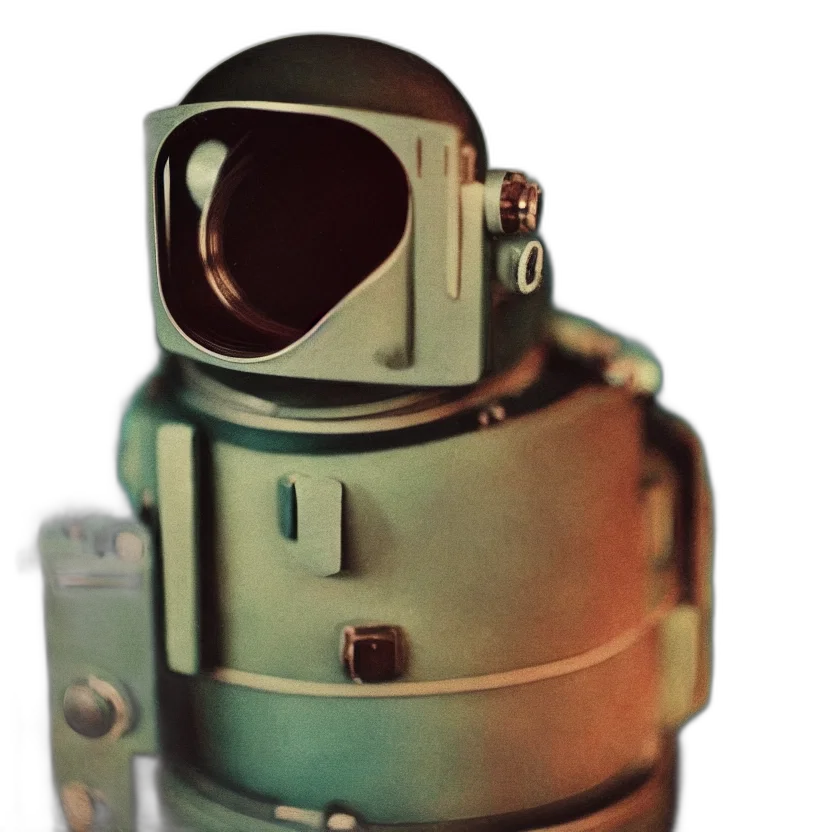 robot, bottle, mask, staff transparent PNG cut-out