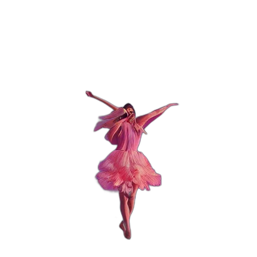 dress, flower, umbrella, creature, concept art, 3d render, photorealistic, watercolor transparent PNG cut-out