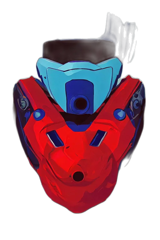 mask, robot, face, jacket transparent PNG cut-out