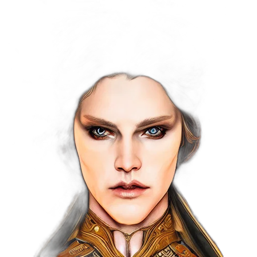 face, dragon, staff, fantasy art, concept art, photorealistic, comic book art, golden transparent PNG cut-out