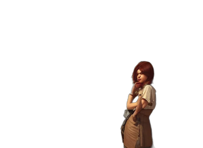 staff, dress, jacket, weapon, pixel art, concept art, fantasy art, 3d render transparent PNG cut-out
