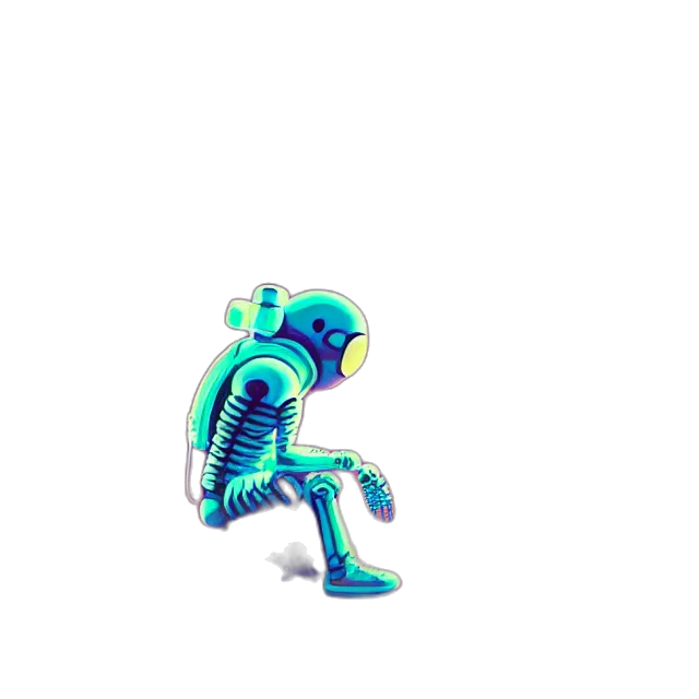 robot, creature, animal, staff transparent PNG cut-out