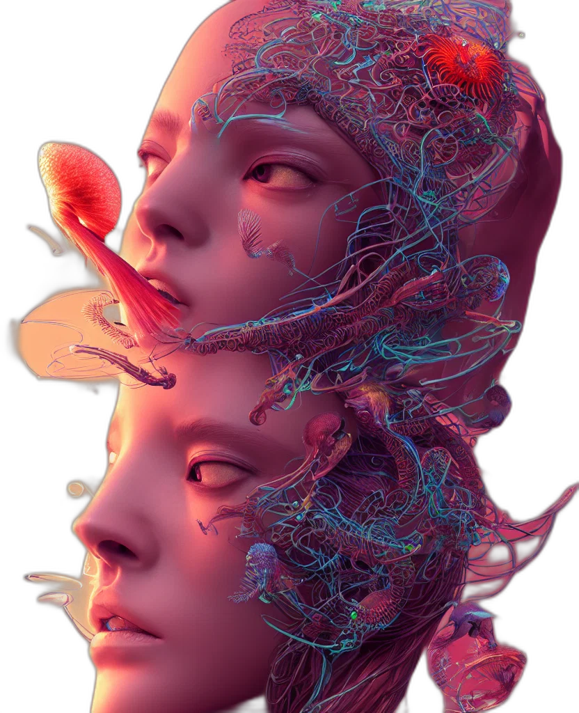 face, robot, crown, mask transparent PNG cut-out