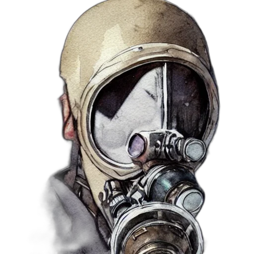 mask, face, jacket, staff transparent PNG cut-out