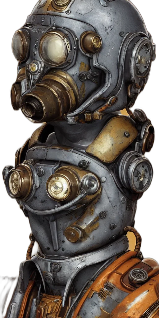 robot, mask, face, weapon transparent PNG cut-out