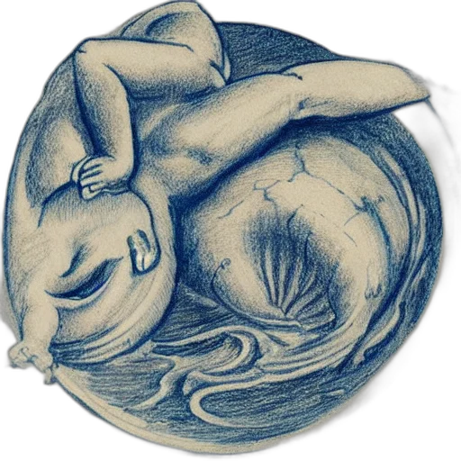 jewelry, pencil sketch, fantasy art, watercolor, concept art, underwater, night, blue transparent PNG cut-out