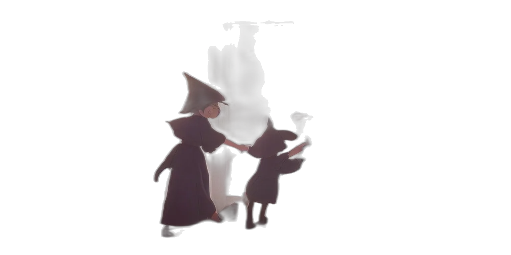 hat, bottle, staff, robot transparent PNG cut-out