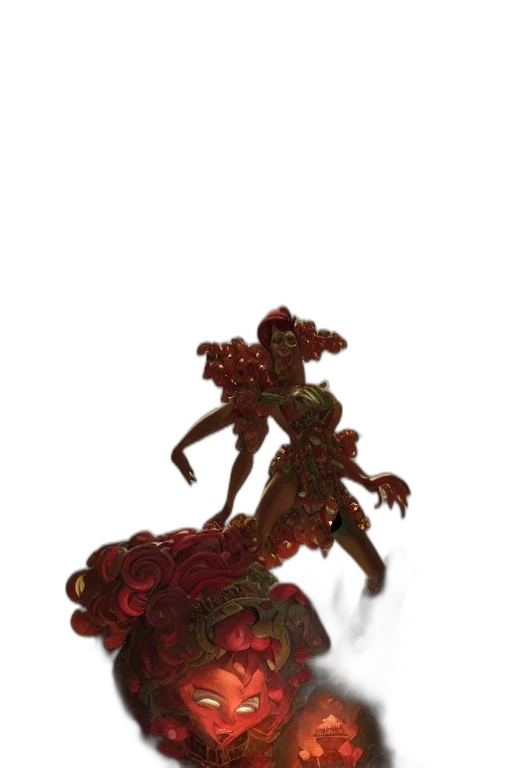 creature, dragon, staff, robot transparent PNG cut-out