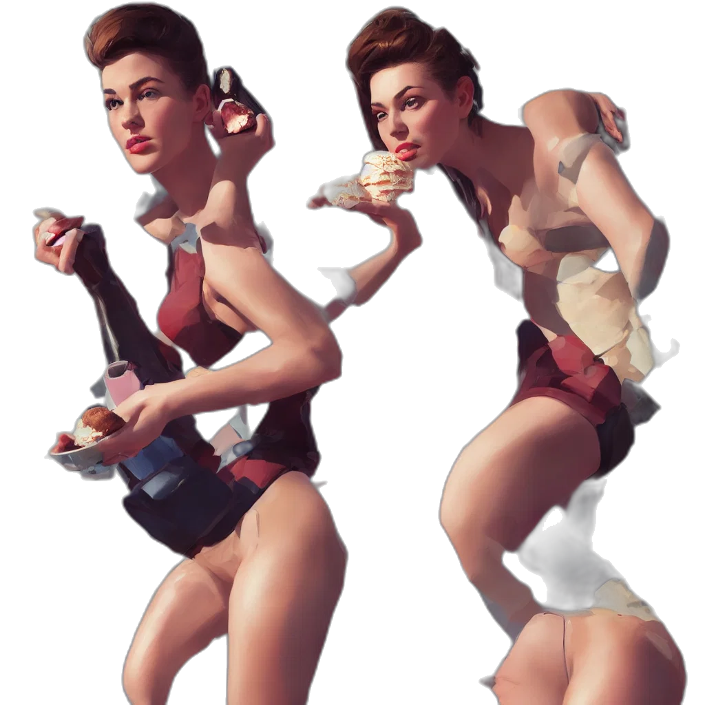 concept art, 3d render, photorealistic, cyberpunk transparent PNG cut-out