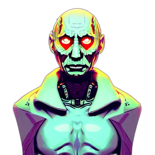robot, mask, face, creature transparent PNG cut-out