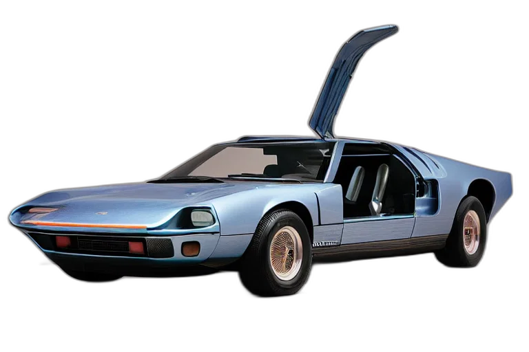 car, concept art, vaporwave, 3d render transparent PNG cut-out