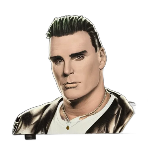 face, jacket, hair, photorealistic transparent PNG cut-out