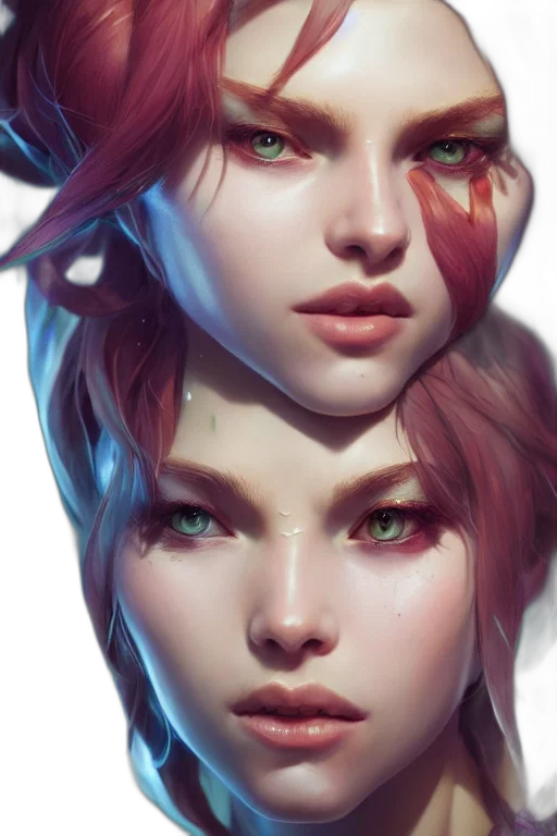 face, mask, crown, fantasy art, concept art, photorealistic, cyberpunk, neon lights transparent PNG cut-out