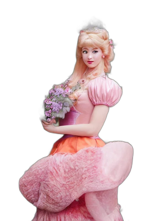 dress, furniture, crown, 3d render transparent PNG cut-out