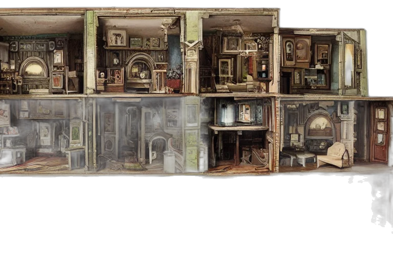 furniture, concept art, 3d render, photorealistic transparent PNG cut-out