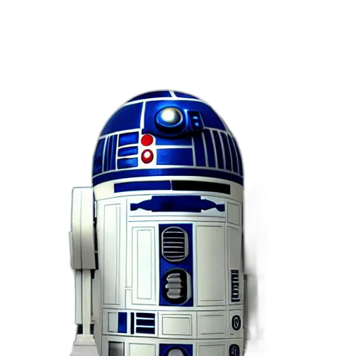 robot, staff, 3d render, concept art transparent PNG cut-out