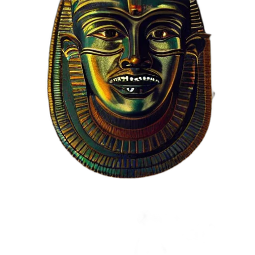 mask, face, crown, jewelry, photorealistic, concept art, fantasy art, oil painting transparent PNG cut-out