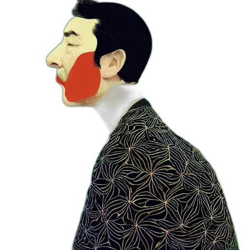 mask, face, jacket, staff, cartoon, photorealistic, watercolor, concept art transparent PNG cut-out