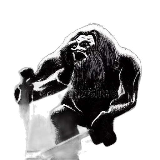 creature, animal, hair, comic book art, photorealistic, concept art, pencil sketch, norwegian transparent PNG cut-out