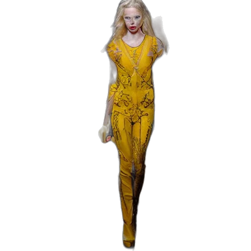 dress, concept art, golden, yellow transparent PNG cut-out