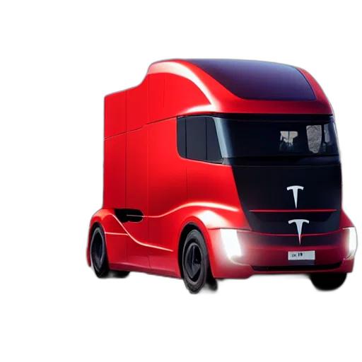 3d render, concept art, lorry, truck transparent PNG cut-out