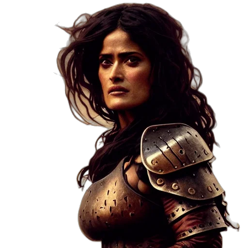 face, fantasy art, concept art, photorealistic transparent PNG cut-out