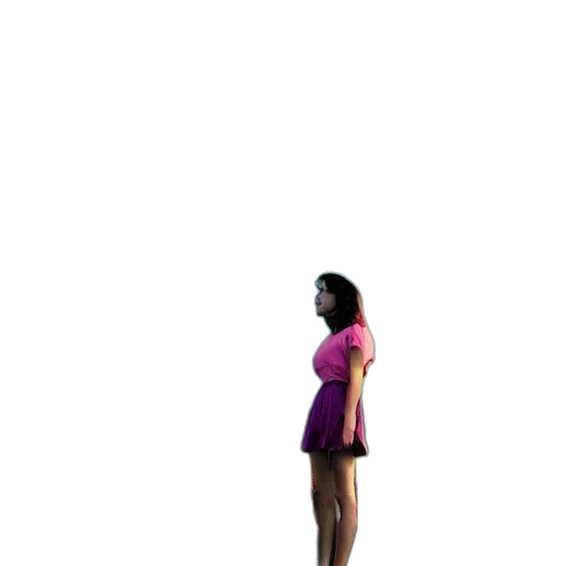 dress, robot, creature, staff transparent PNG cut-out