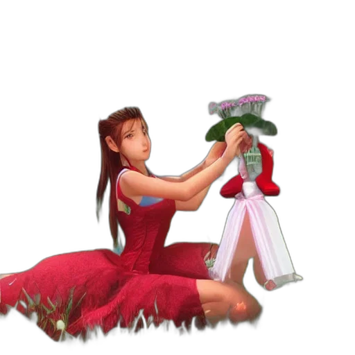 dress, weapon, staff, sword, concept art, 3d render, pixel art, fantasy art transparent PNG cut-out